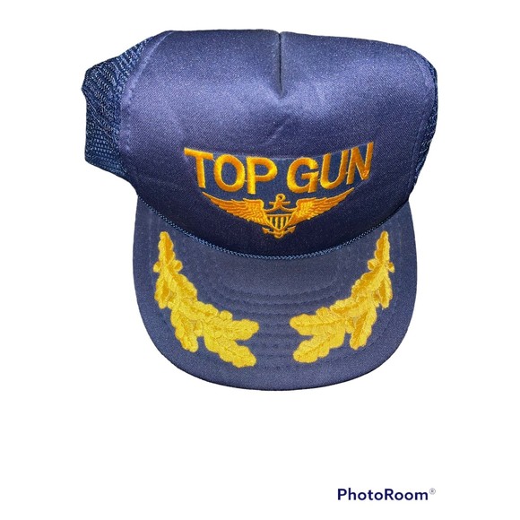 Vintage Top Gun Snapback Trucker Hat Cap